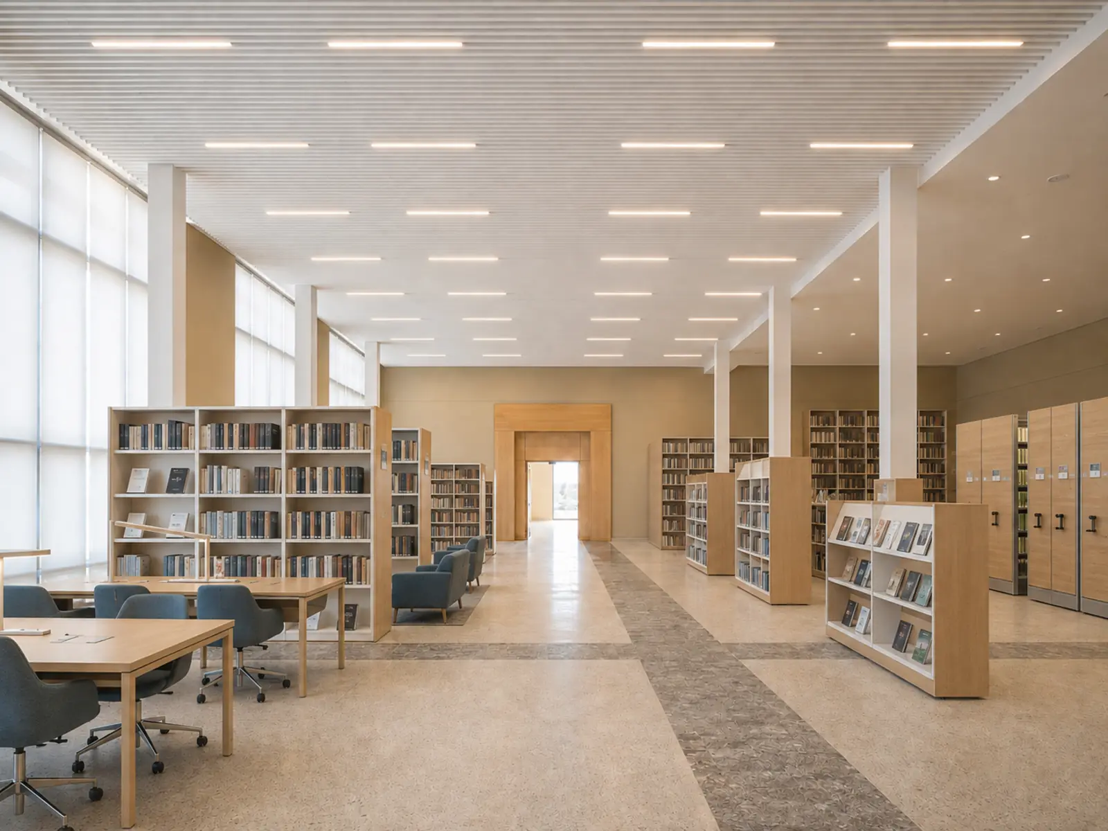 بعد تنفيذ مشروع تنفيذ مكتبة جامعية متكاملة