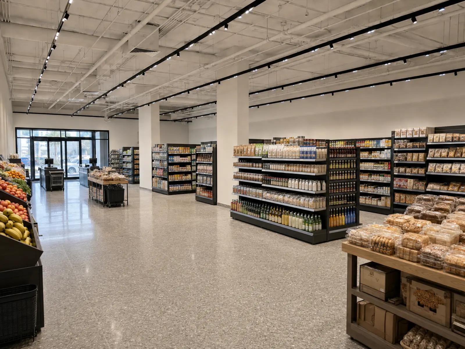 بعد تنفيذ مشروع تنفيذ سوبرماركت متكامل